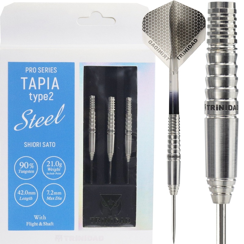 Trinidad Pro Darts – Steel Tip – 90% Tungsten – Tapia 2 – 21g