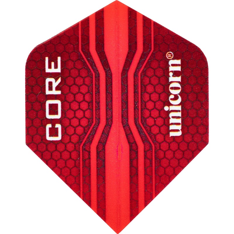 *Unicorn Core 75 Dart Flights – Plus Std – Core – Red