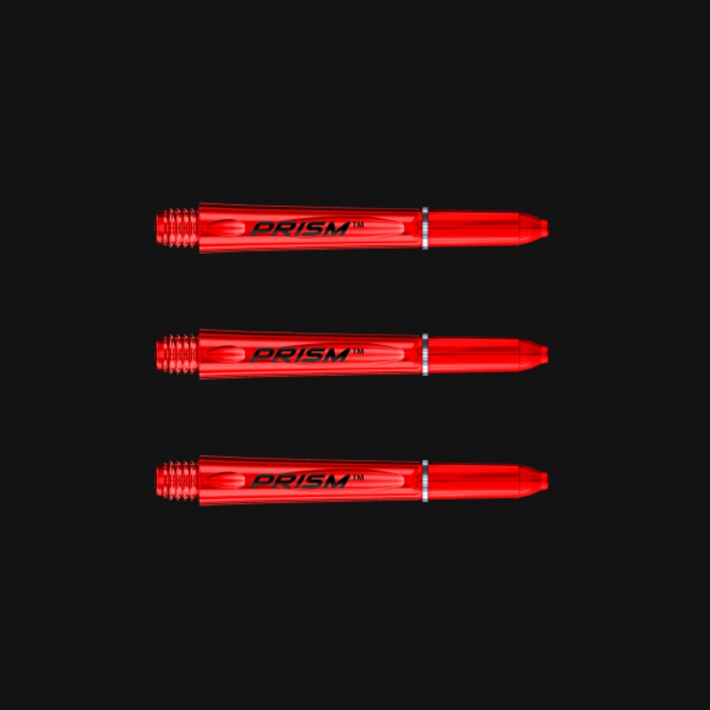 Winmau Prism 1.0 Short Red Polycarbonate Short (35mm in length excluding thread) Red