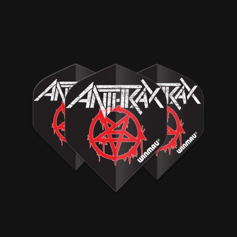 Winmau Rock Legends Anthrax Logo Standard 100 Micron Poly metronic extra thick