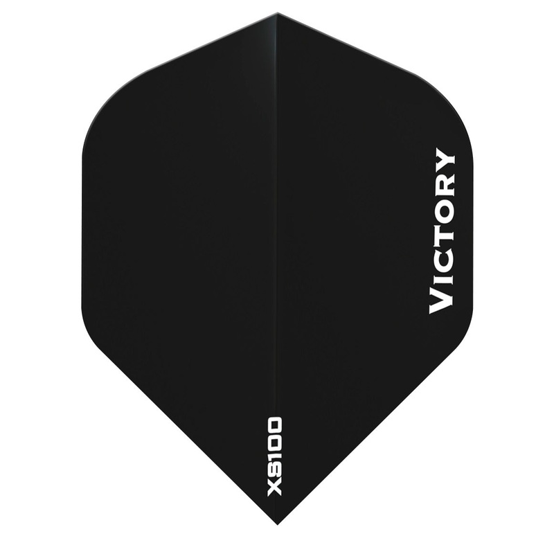 100 Sets Victory Darts XS100 Colours Black Extra Strong Dart Flights