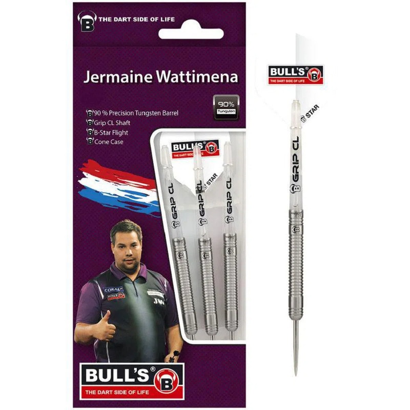 Bull’s DE Jermaine Wattimena 90% Gen 1 Tungsten Steel Tip Darts 22 GRAM