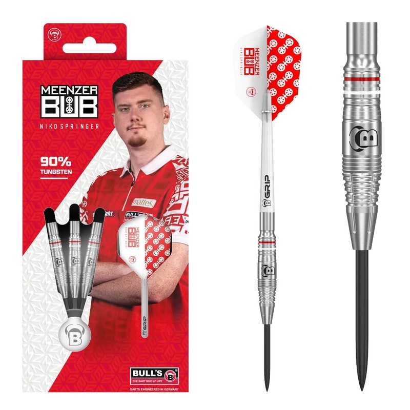 Bull’s DE Niko Springer 90% Tungsten Steel Tip Darts 22 GRAM