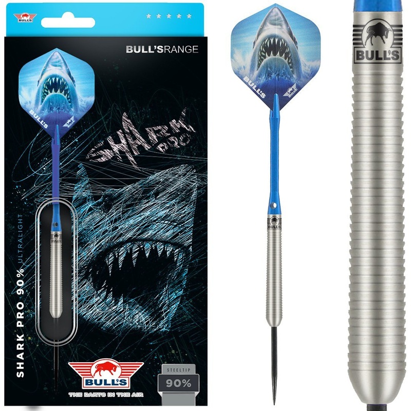 Bull’s NL Shark Pro Ultralight 90% Tungsten 15 gram Steel Tip Dart Set