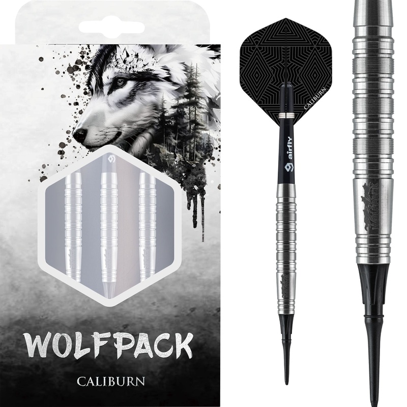 Caliburn Wolfpack Darts – Soft Tip – 90% Tungsten – W7 – 18g