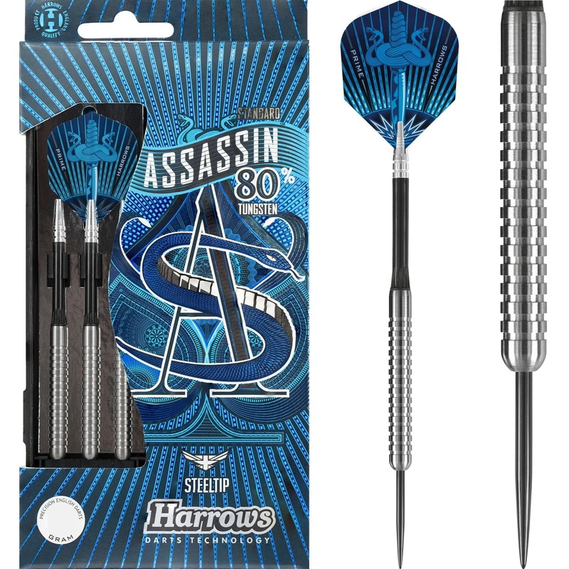 Harrows Assassin Darts – Steel Tip – Std – Ringed – 20g 20g