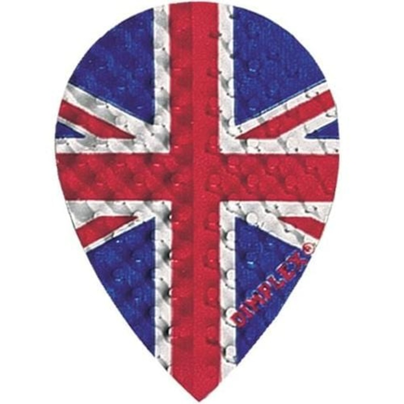 *Harrows Dimplex Dart Flights – Pear Shape – Union Jack