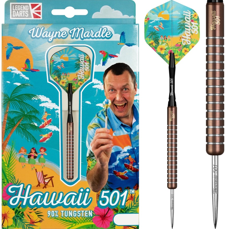 Legend Wayne Mardle Darts – Steel Tip – Hawaii 501 – Silica 20g