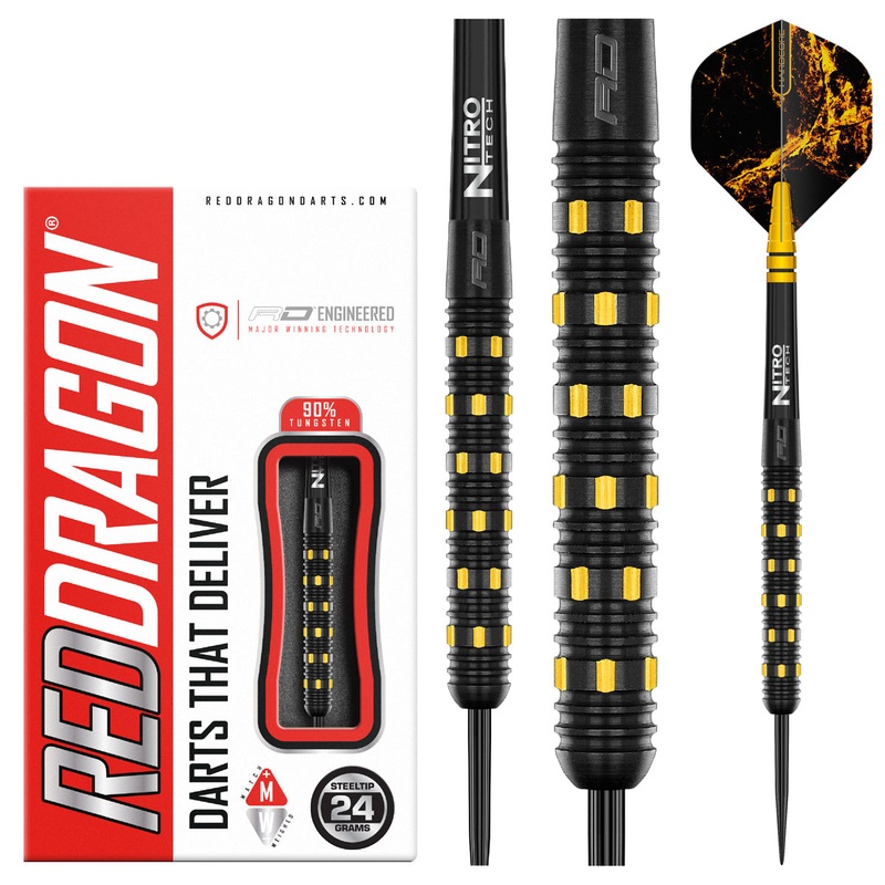 Nirvana 90% Tungsten Steel Tip Darts by Red Dragon 22 Gram