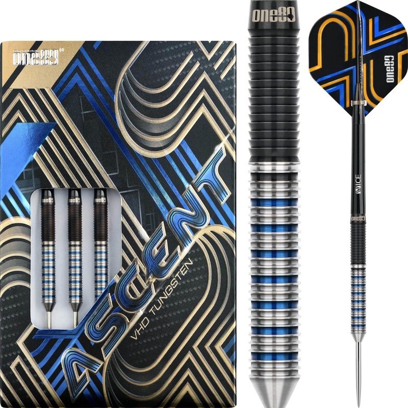 One80 – Ascent 01 Darts – Steel Tip – 90% Tungsten – 22g 24g 22 grams