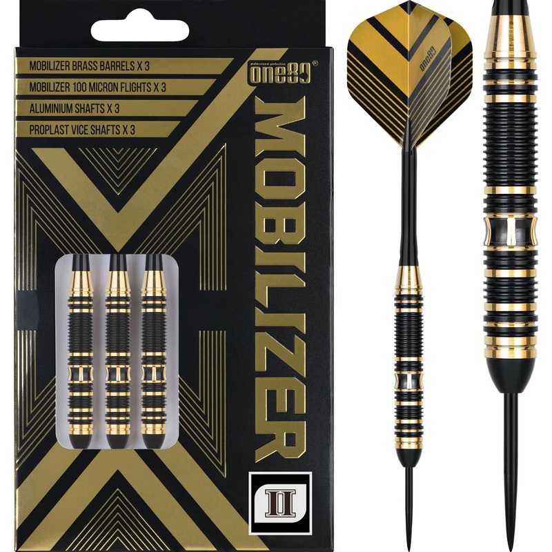 One80 Mobilizer Darts – Steel Tip – Brass – M02 20g