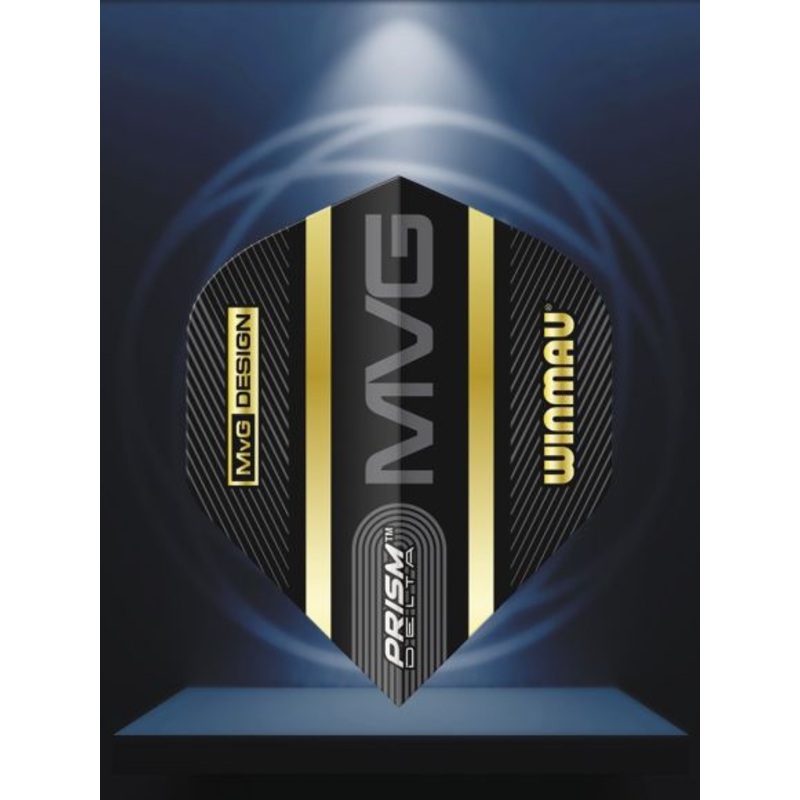 Prism Delta MvG (Michael Van Gerwen) Black & Gold Extra Thick Standard 100 Micron Poly metronic extra thick