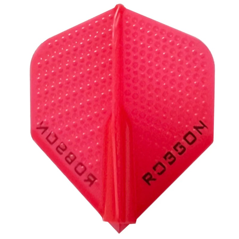 Robson Dimpled Plus Dart Flights – Standard Red Standard 350 Micron Red