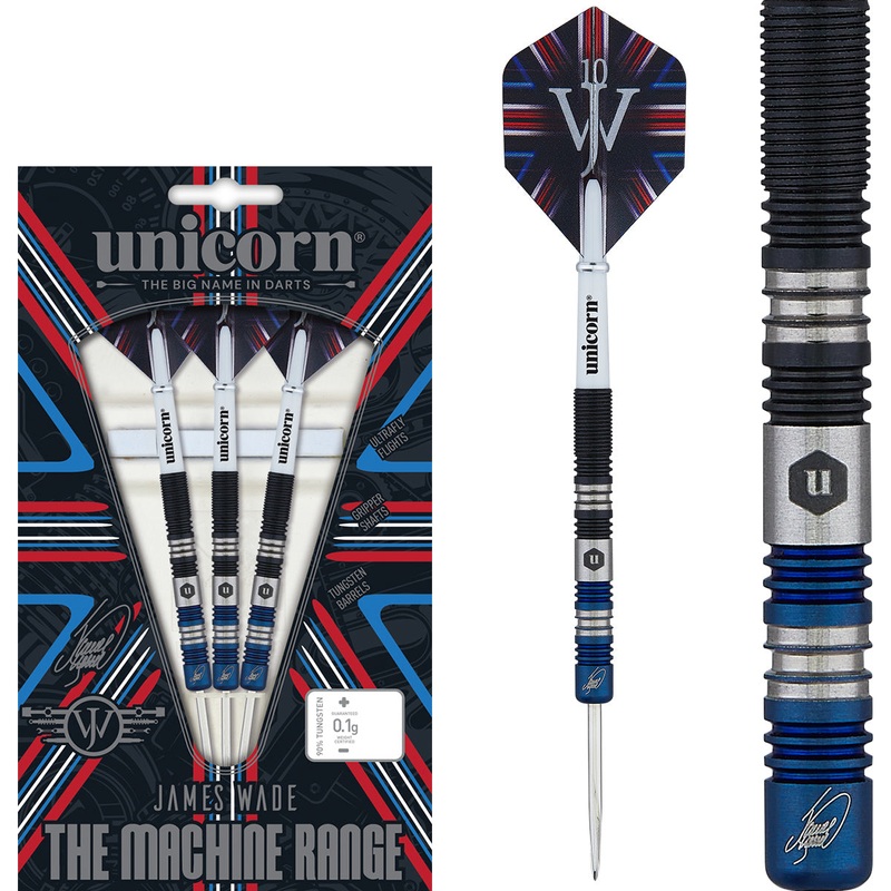 The Machine James Wade Two-Tone 90% Tungsten Steel Tip Darts by Unicorn 21 Gram