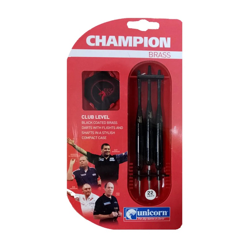 Unicorn Champion Club Level Brass Steel Tip Darts 22 GRAM