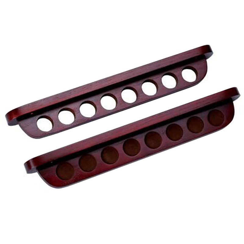 8 Cue Wall Rack – Mahogany