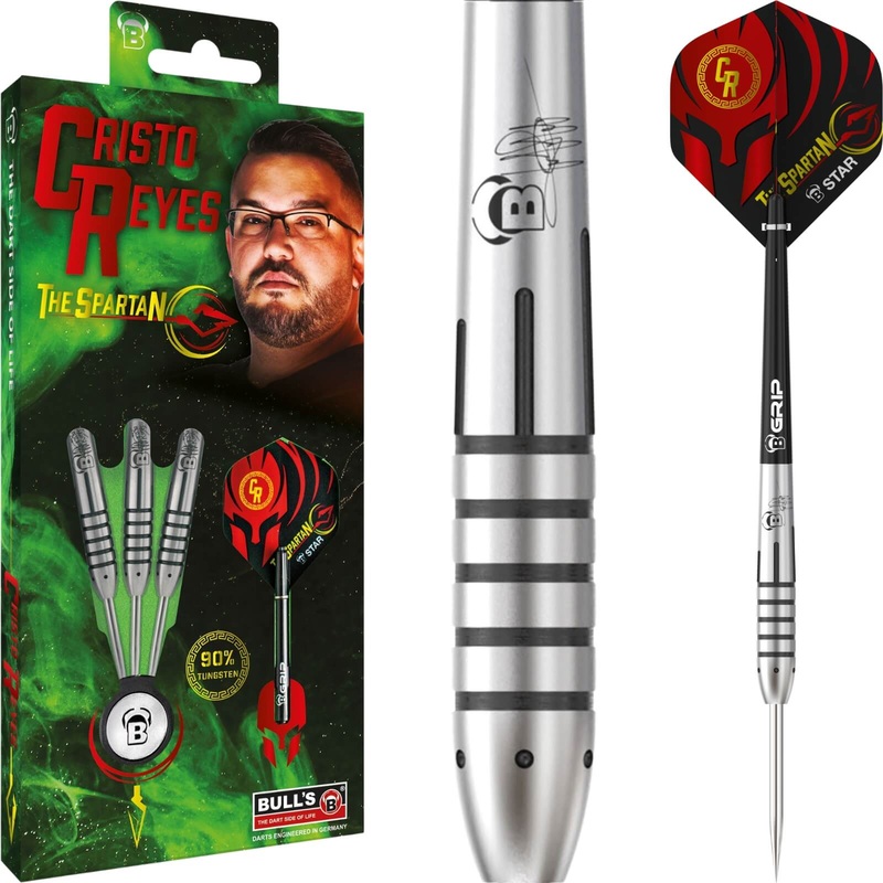 BULL’S – Cristo Reyes Darts – Steel Tip – 90% Tungsten – 21g 23g 21 grams