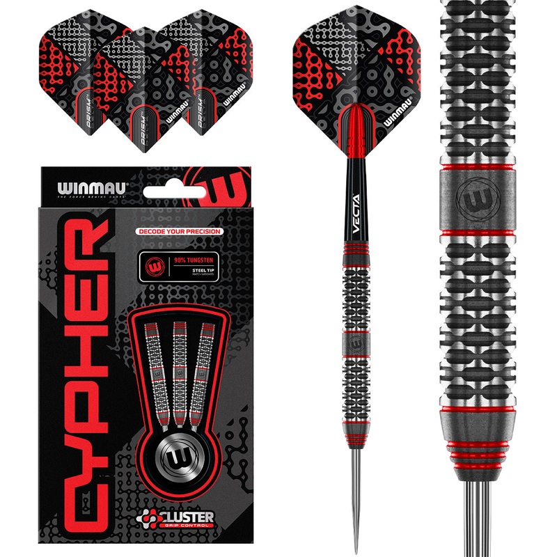 Cypher 90% Tungsten Steel Tip Darts by Winmau 22 Gram