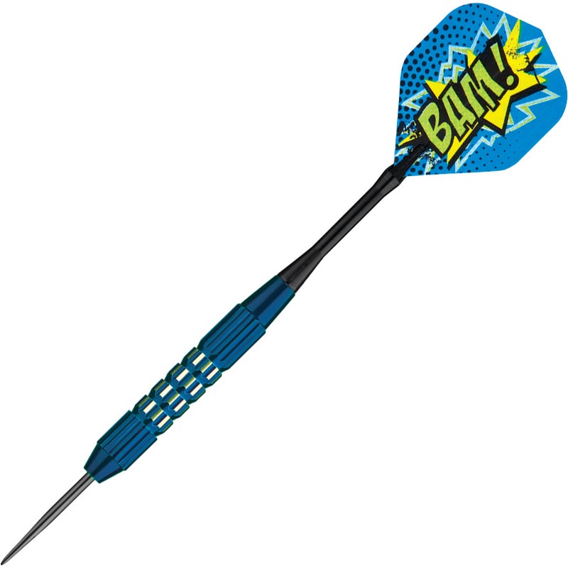 GLD Comix Coated Brass Steel Tip Darts – Blue 22gm