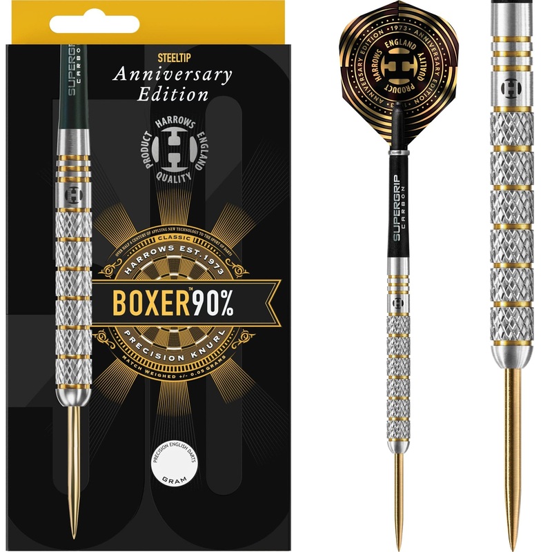 Harrows Boxer Darts – Steel Tip – 90% – Anniversary Edition – Parallel 21g