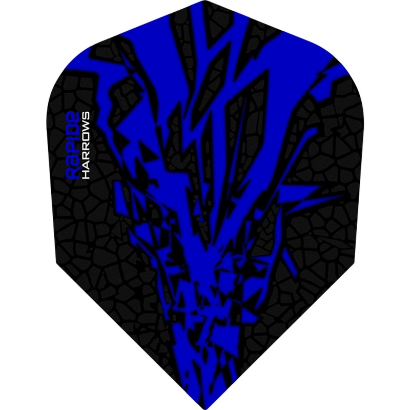 *Harrows Rapide X Dart Flights – Std Shape – Rapide-X – Dark Blue – Approximately 100 Sets (300 Flights)
