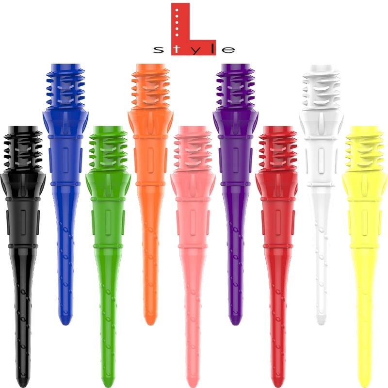 L-Style – Premium Lip Point Soft Tip Dart Points – Bag of 30 Black