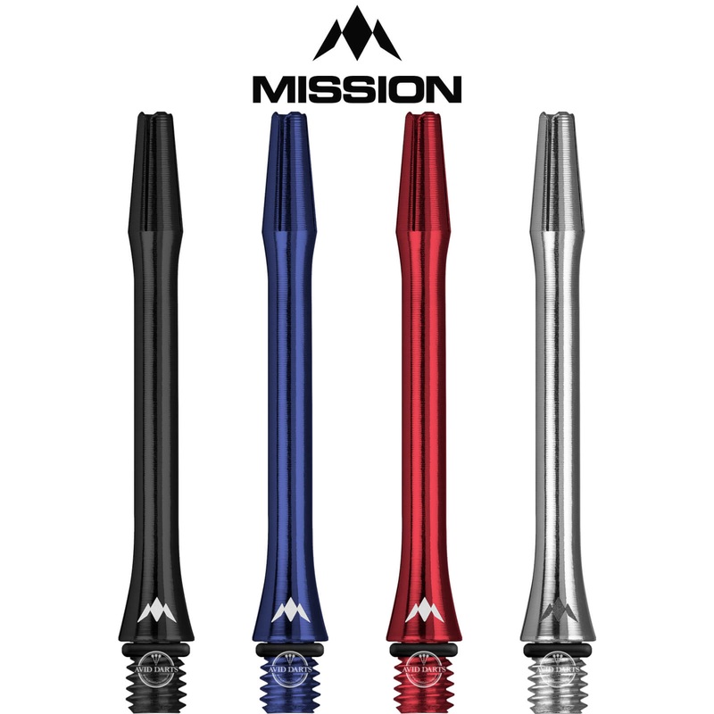 Mission – AliCross Aluminium Dart Shafts Short (27mm) Black