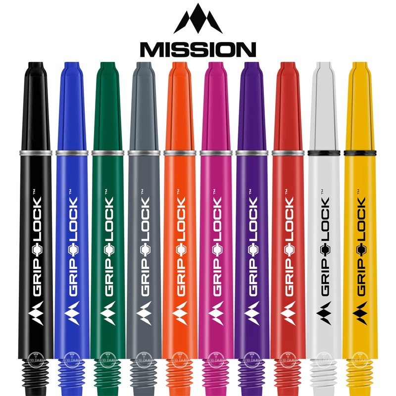 Mission – GripLock Nylon Dart Shafts Short (34mm) Black