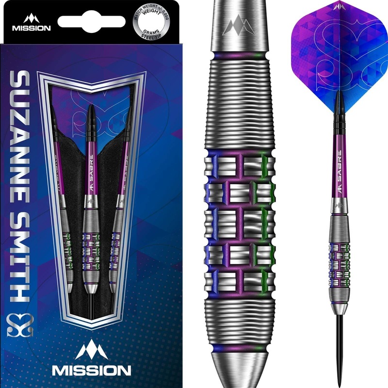 Mission – Suzanne Smith Darts – Steel Tip – 90% Tungsten – 24g 26g 24 grams