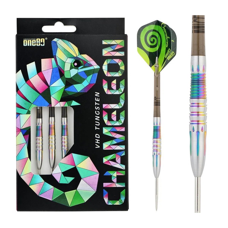One80 Chameleon Furcifer 90% Tungsten Steel Tip Darts 22 GRAM