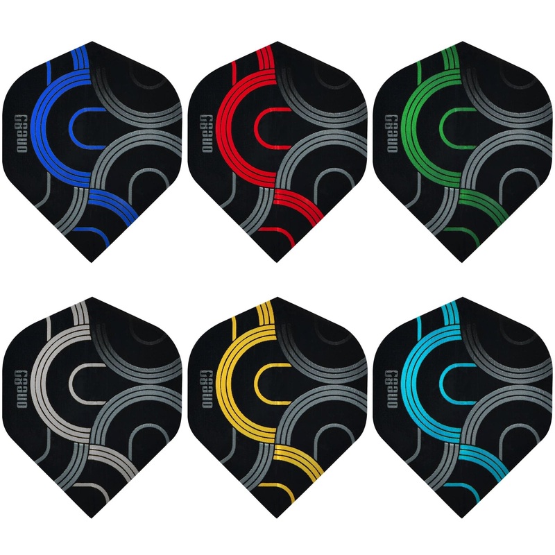 One80 Circult Dart Flights – 100 Micron – No2 – Std Red