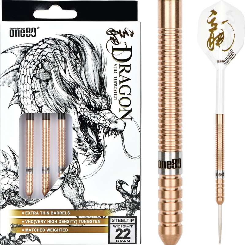 One80 – Fire Dragon Darts – Steel Tip – 90% Tungsten – 20g 22g 24g 26g 20 grams