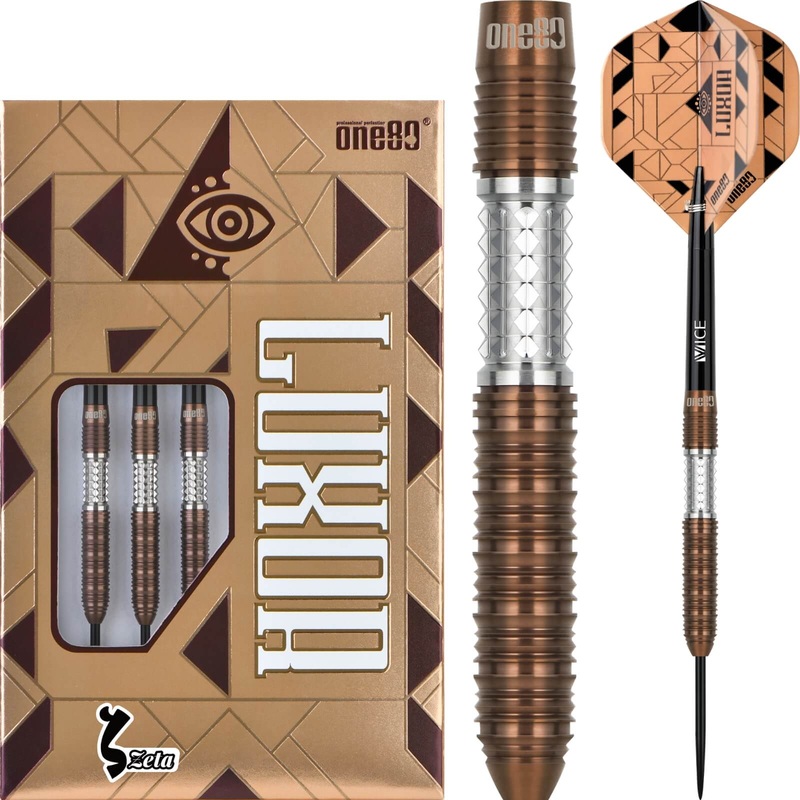 One80 – Luxor Zeta Darts – Steel Tip – 90% Tungsten – 21g 23g 25g 21 grams
