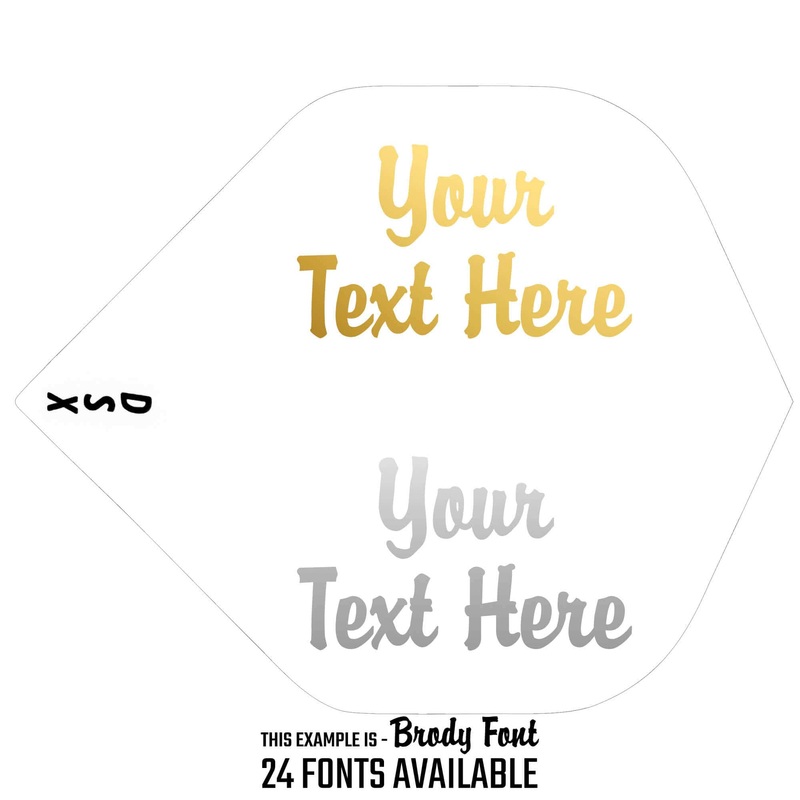 Personalised Flights – Extra Strong – Hot Foil – 5 Sets – Std – Clear Default Title