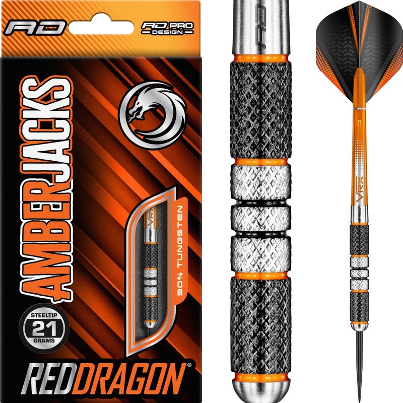 Red Dragon – Amberjack 2 Darts – Steel Tip – 90% Tungsten – 21g