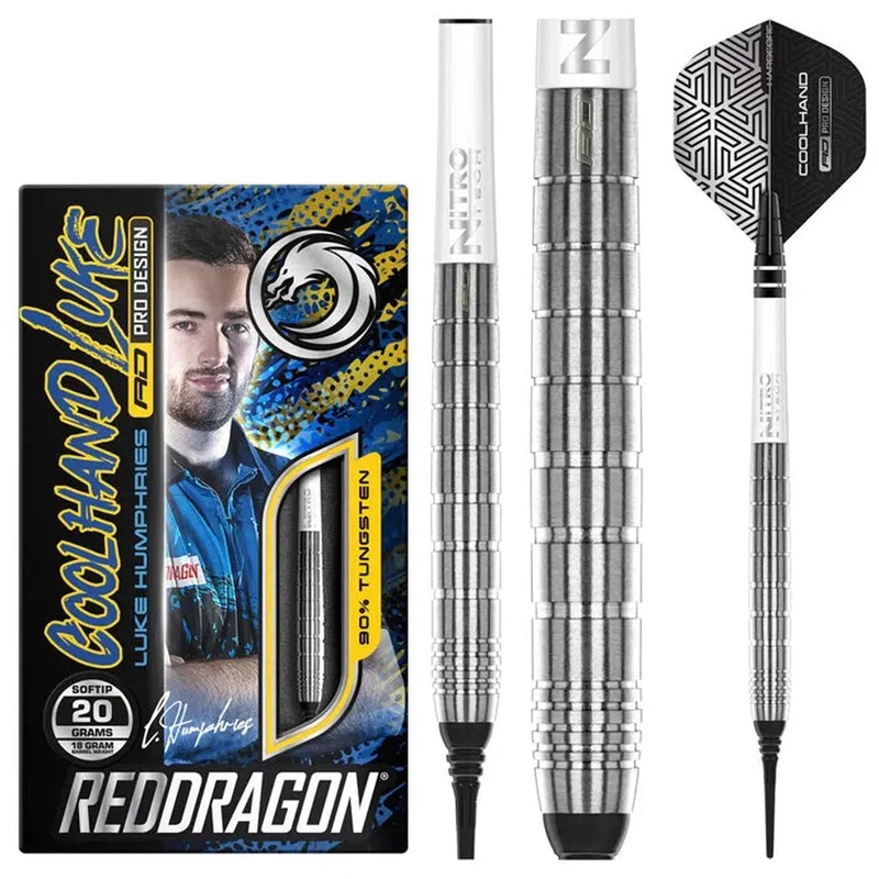 Red Dragon Luke Humphries TX1 90% Tungsten Soft Tip Darts 20 GRAM