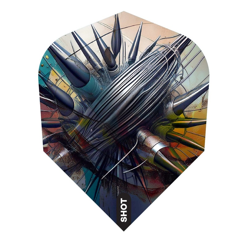 Shot Gnarly Dart Flights – 100 Micron – Standard No6 – Rippah