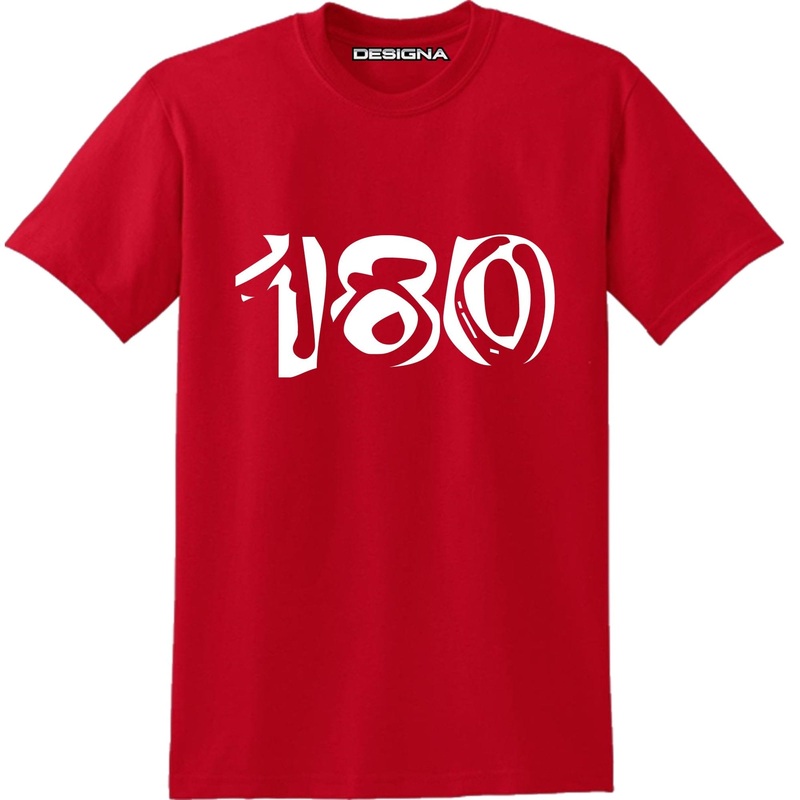 T Shirt – Humour Dart T-Shirt – Red – 180 2XL