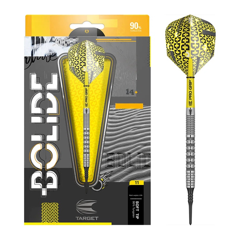 Target Darts Bolide 11 90% Tungsten Soft Tip Darts 18 GRAM