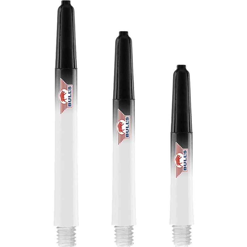*Bulls Airstriper Dart Shafts – Polycarbonate – Clear Black Medium