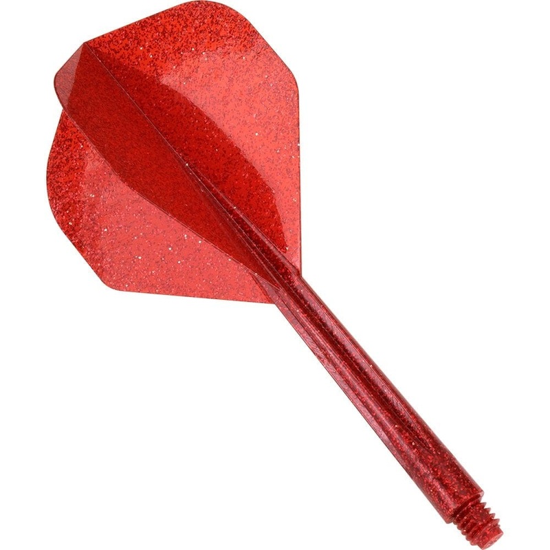Condor Dart Flights – Zero Stress – Standard – Glitter – Red Long