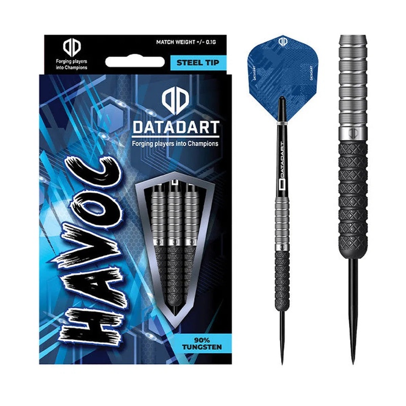DataDart Havok 90% Tungsten Steel Tip Darts 22 GRAM