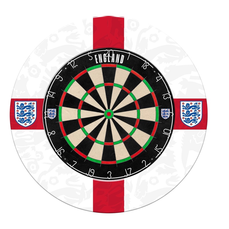 England Printed Dartboard & Printed Surround – St George