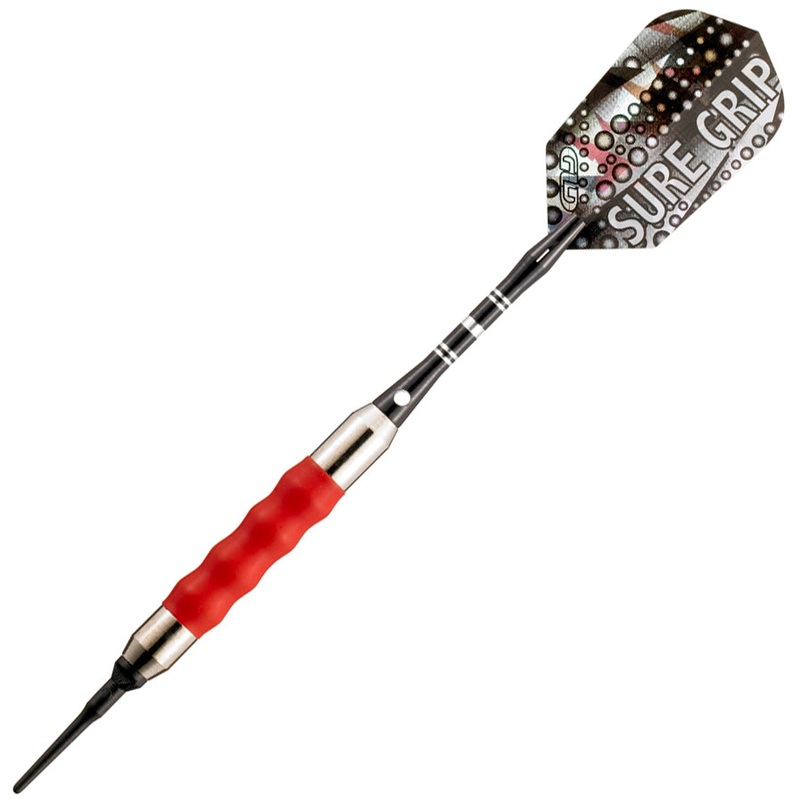 GLD Viper Sure Grip Soft Tip Darts – 20gm Red