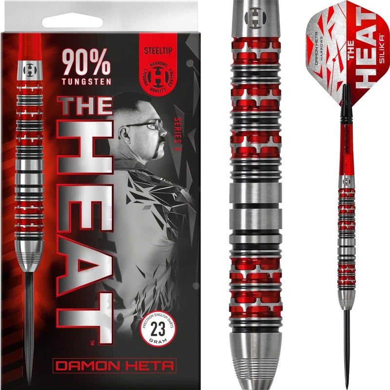 Harrows – Damon Heta Series 3 Darts – Steel Tip – 90% Tungsten – 21g 23g 25g 21 grams
