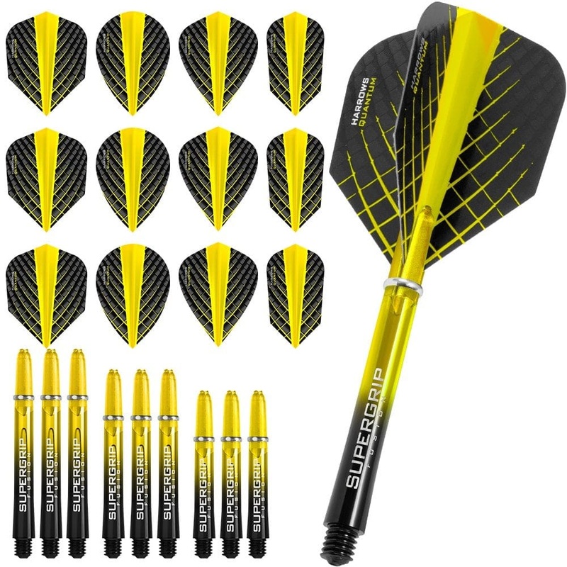 Harrows Quantum Fusion – Flight & Shaft Combo Kit – Mixed – Yellow
