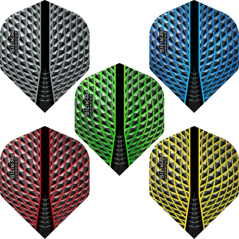 Harrows – Silika – Big Wing Dart Flights Black