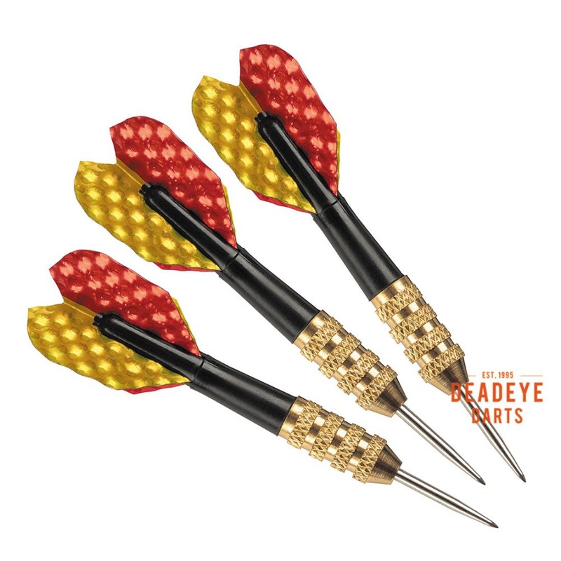 Harrows Steel Tip Mini Darts Gold/Red