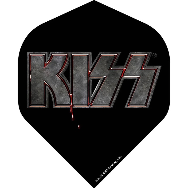 Kiss Official Licensed Dart Flights – 100 Micron – No2 – Standard Black – Blood Logo Standard 100 Micron Strong and durable 100 micron material