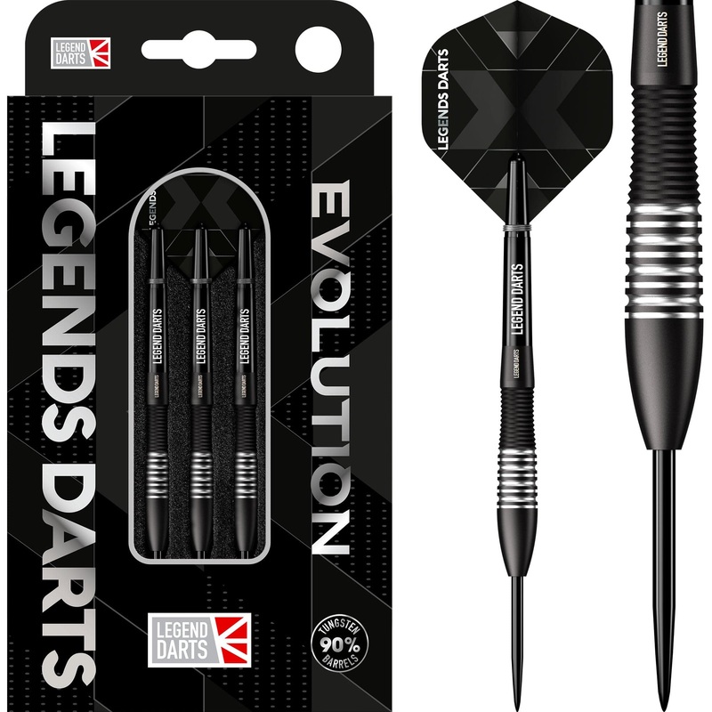*Legend Darts – Steel Tip – Revolution Series – B05 – Black – Bullet Shark 22g